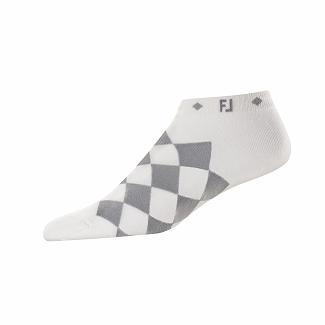 Women's Footjoy ProDry Golf Socks White/Grey NZ-329736